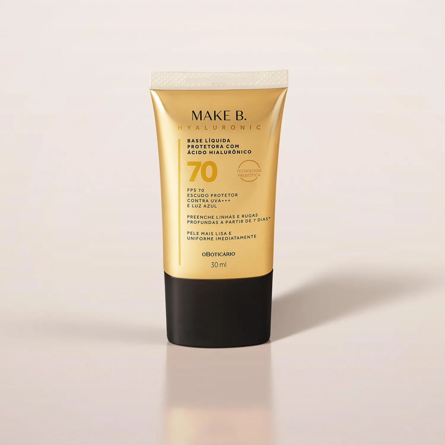 Cara | Bases Líquidas | MAKE B. Base liquida protectora hialuronica Fps70 30Ml