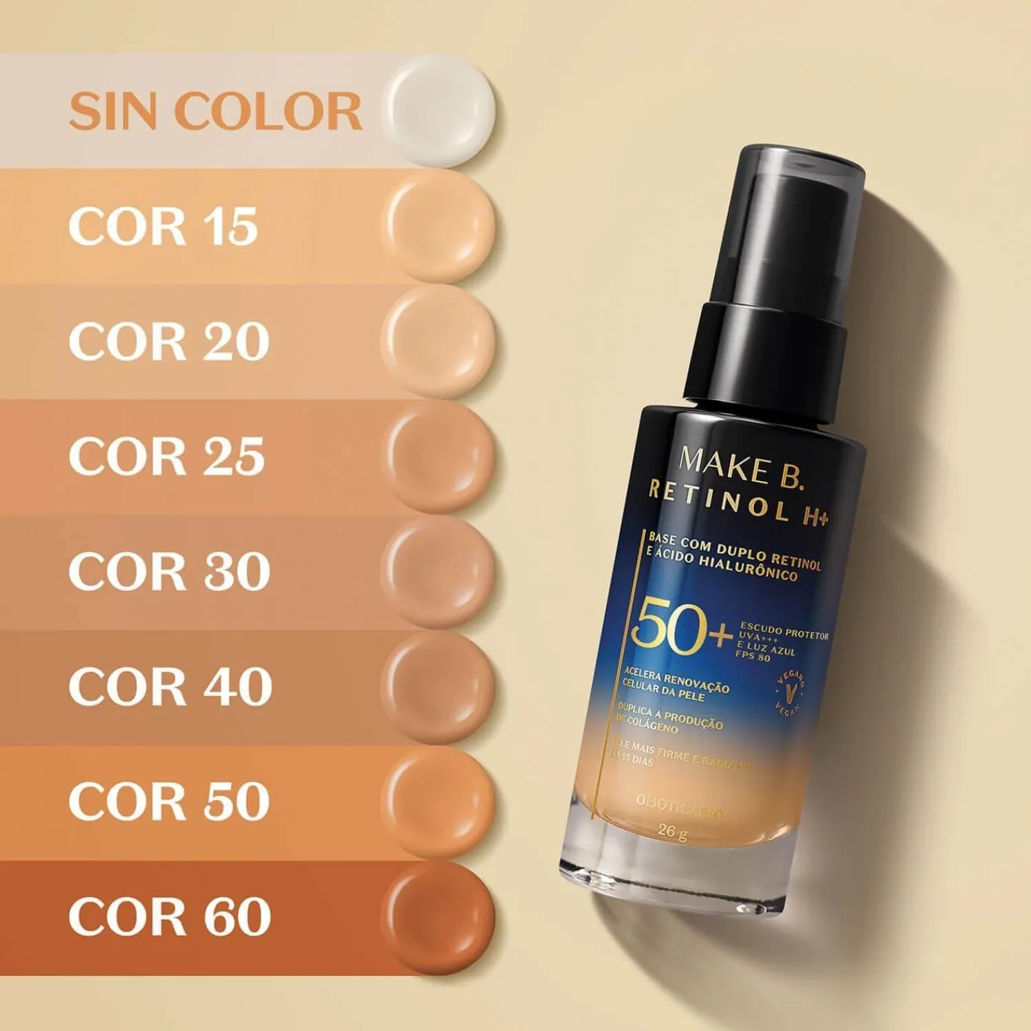 Cara | Mujeres | MAKE B. Base Liquida Retinol H 26G Make B