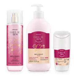 Body Splash | CUIDE-SE BEM BODY SPLASH BEIJINHO 200ML +LOCION HIDRATANTE CORPORAL BEIJINHO 400ML+DESODORANTE ANTITRANSPIRANTE ROLL-ON BEIJINHO 55ML CBEM