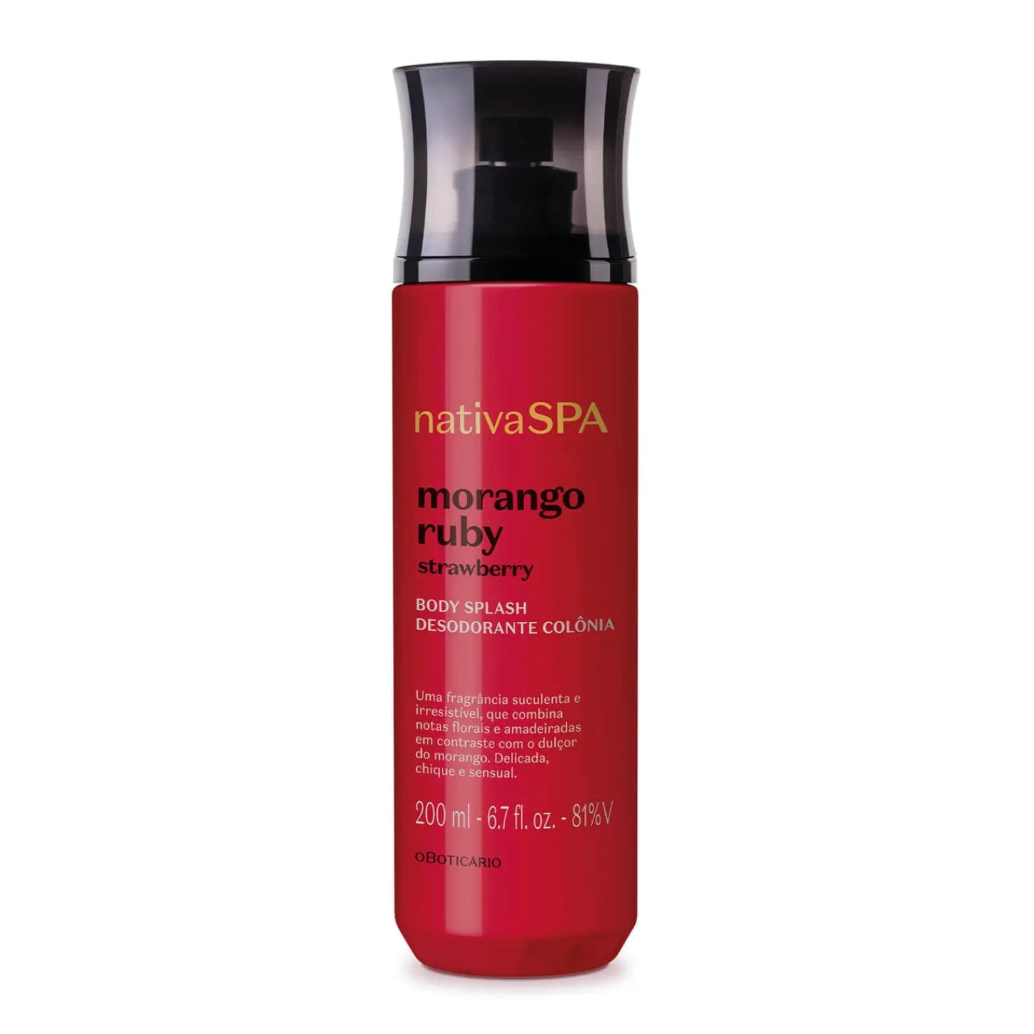 Body Splash | Cremas Corporales | NATIVA SPA BODY SPLASH DE FRESA 200ml