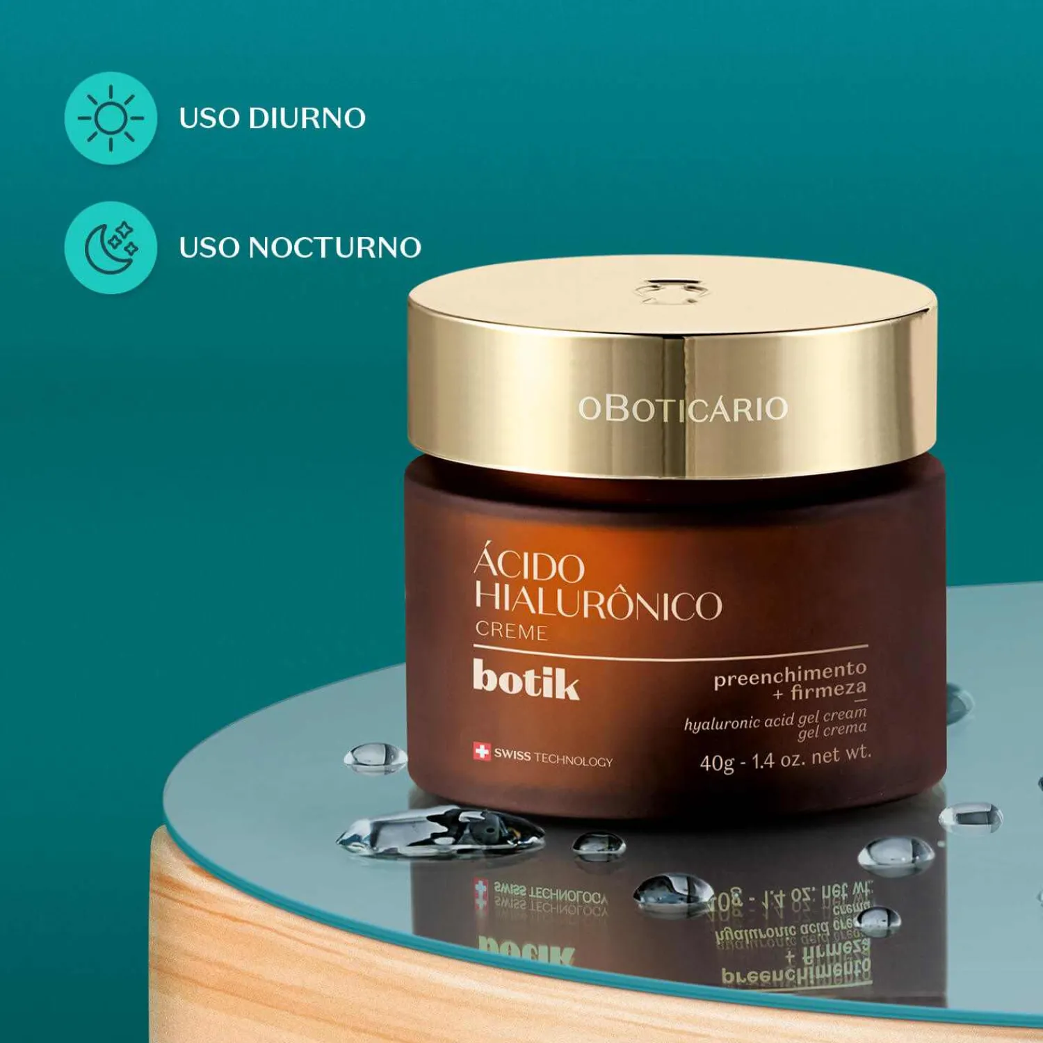 Skin Care Para Hombres | Hidratantes | BOTIK Crema Facial Firmador Ácido Hiálurónico, 40g