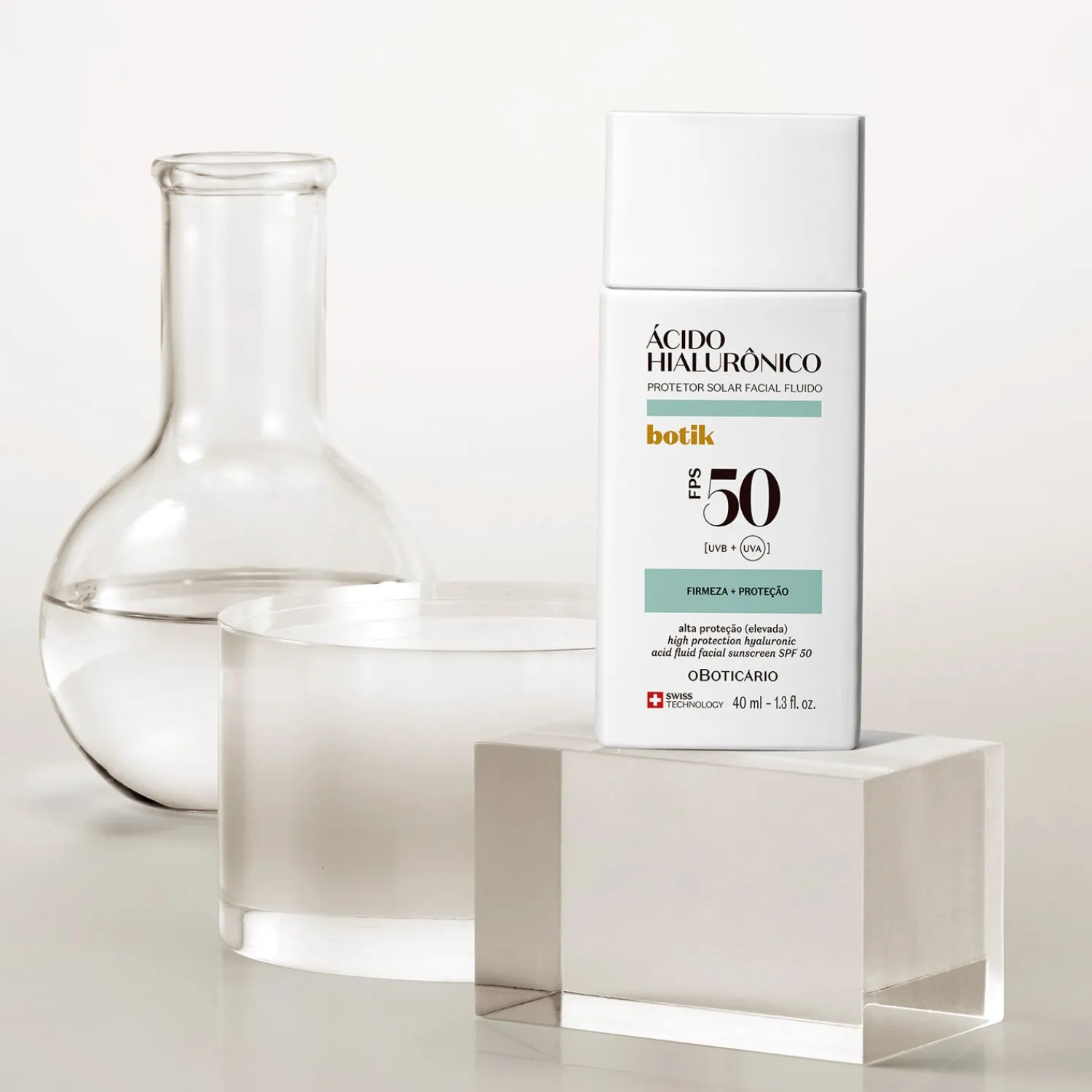 Skin Care Para Hombres | Protectores Solares | O Boticário CO BOTIK PROTECTOR SOLAR FACIAL FPS 50 ACIDO HIALURONICO 40ml
