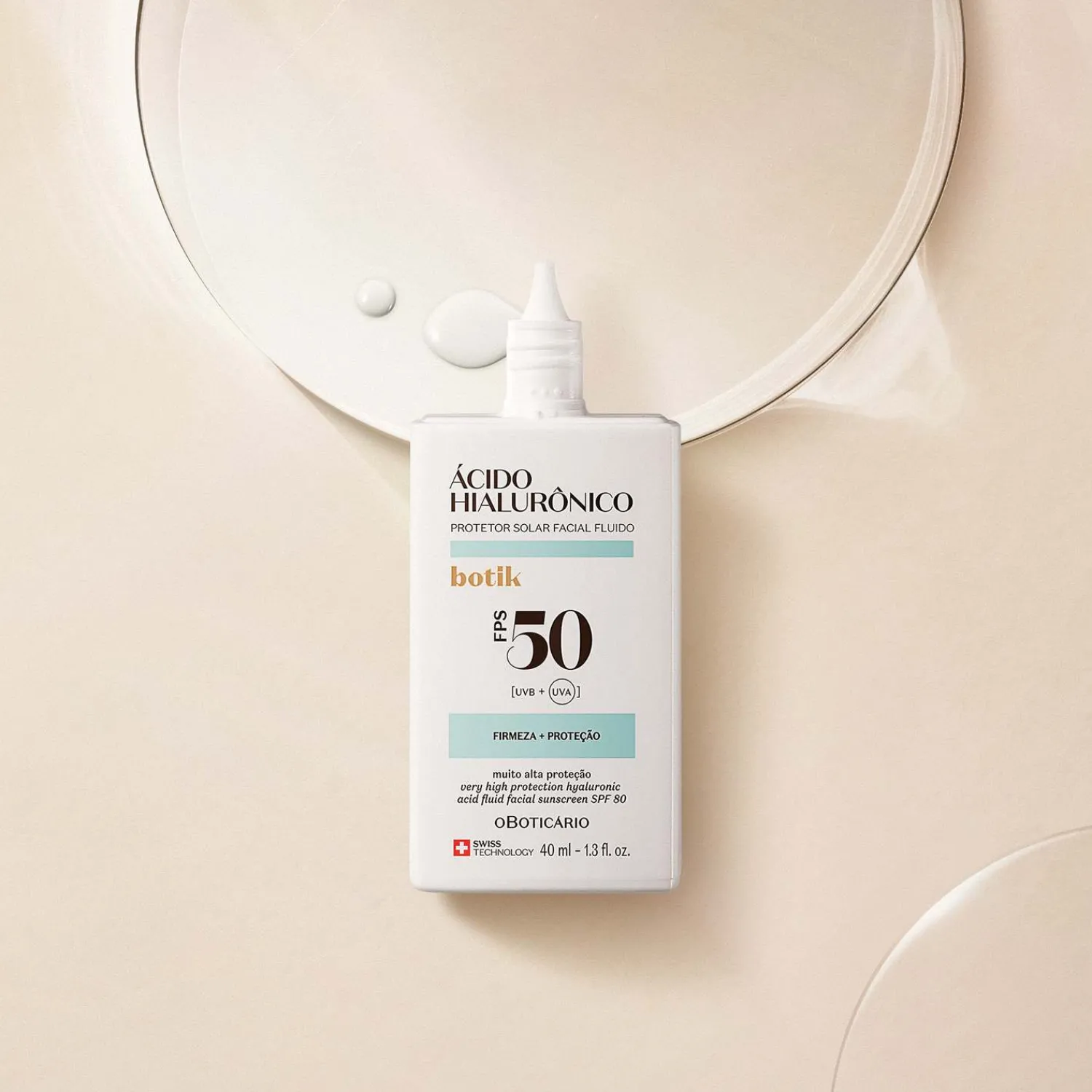 Skin Care Para Hombres | Protectores Solares | O Boticário CO BOTIK PROTECTOR SOLAR FACIAL FPS 50 ACIDO HIALURONICO 40ml