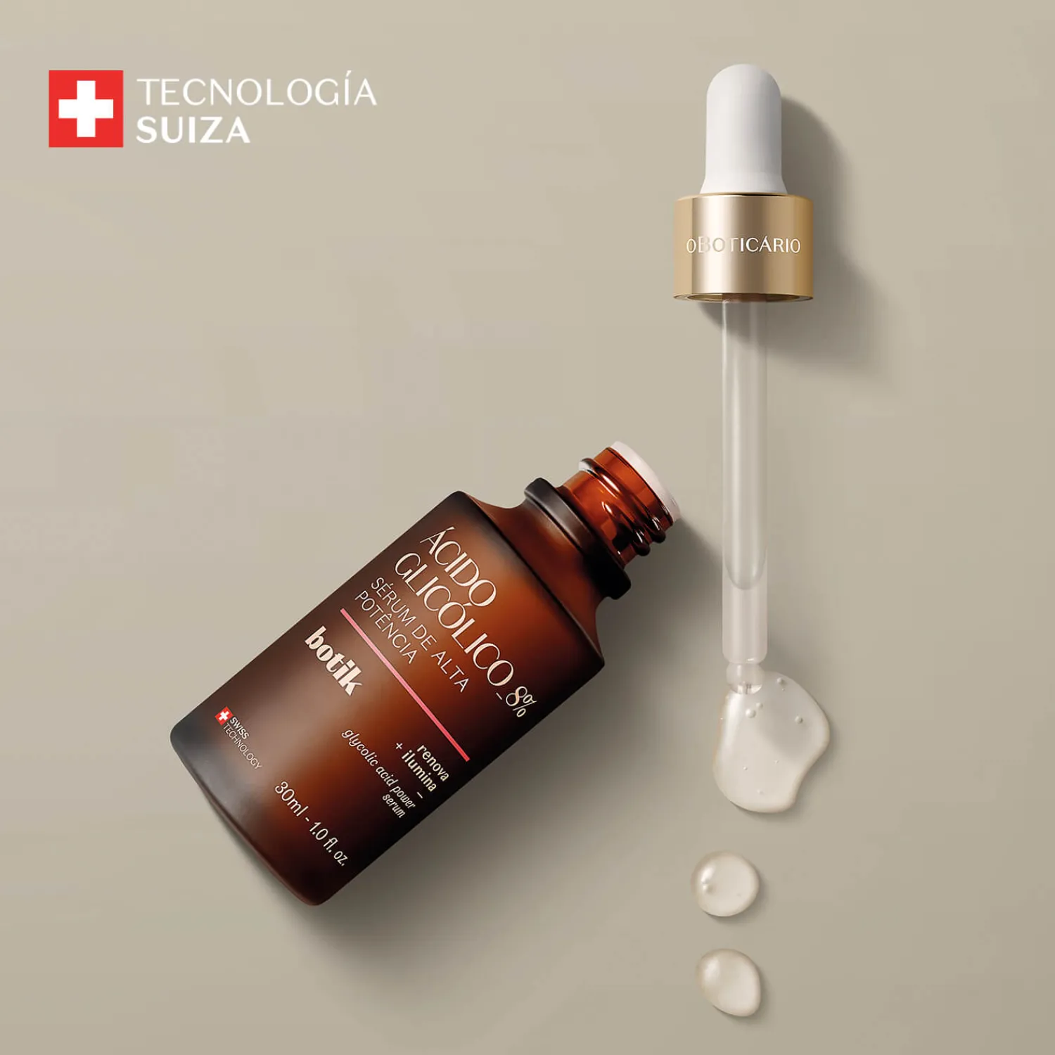 Skin Care Para Hombres | Sueros | BOTIK Serum de Alta Potencia - Ácido Glicólico 30Ml