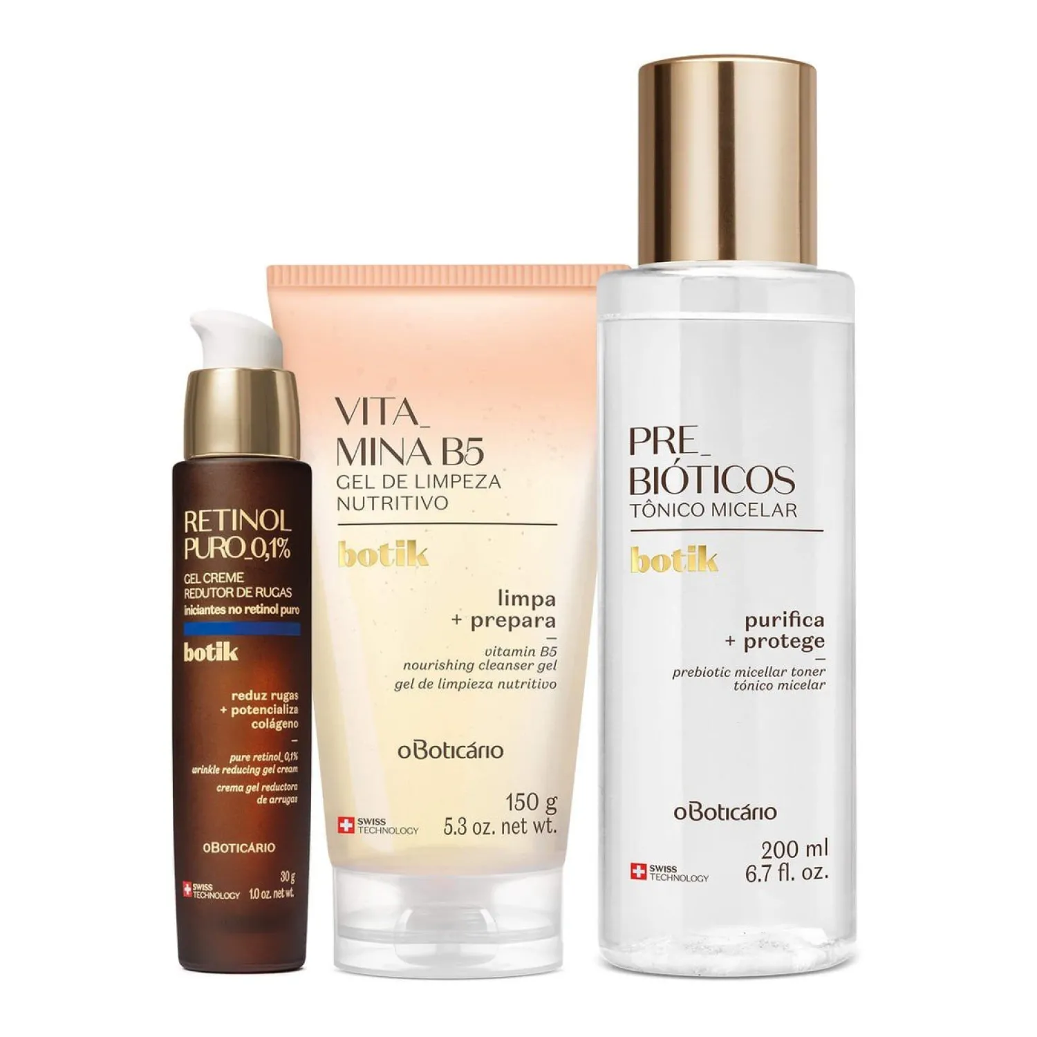 Kits De Skin Care | BOTIK Combo Cuidados Noturnos: Gel de Limpeza 150g + Tonico Facial 200