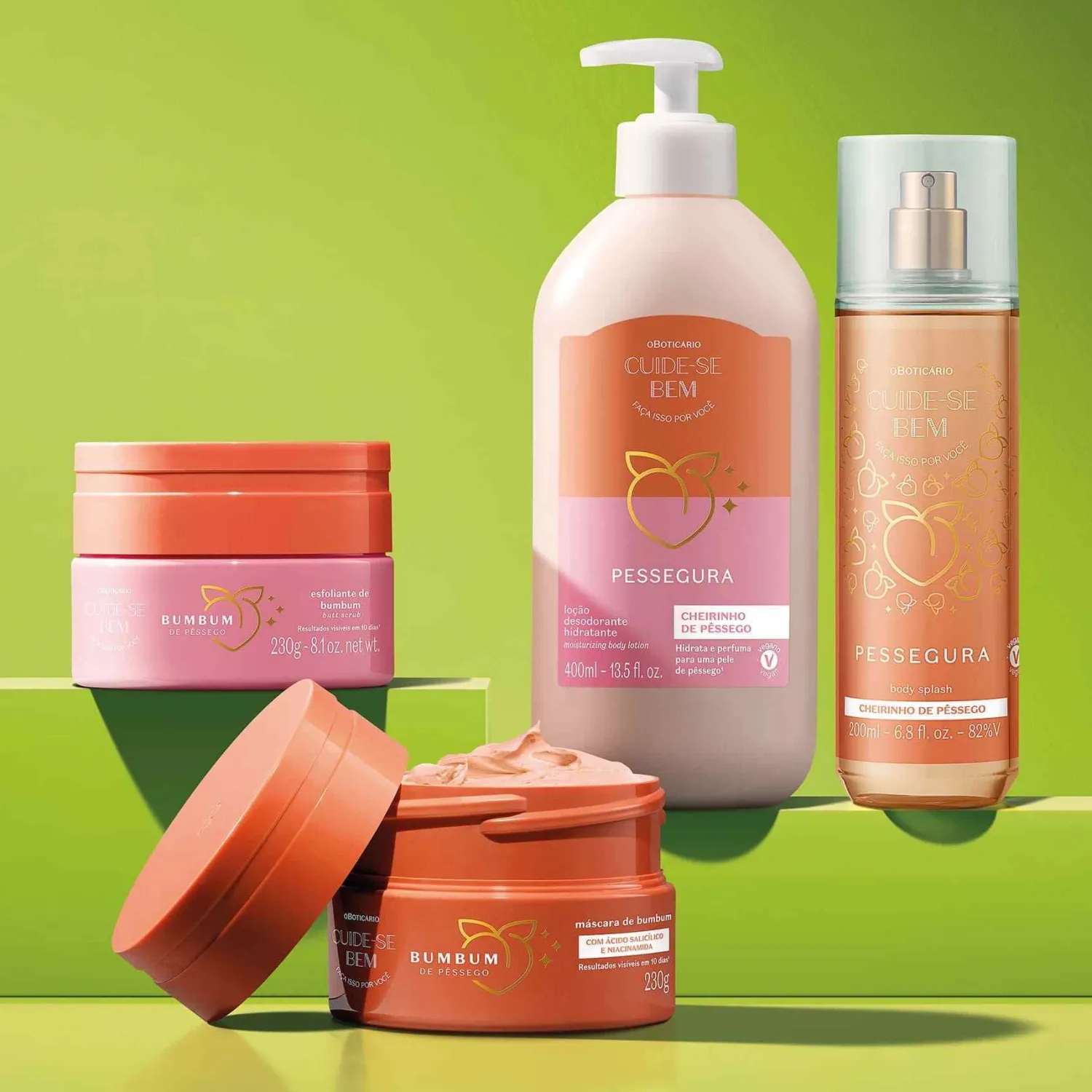 Body Splash | CUIDE-SE BEM Combo Pessego
