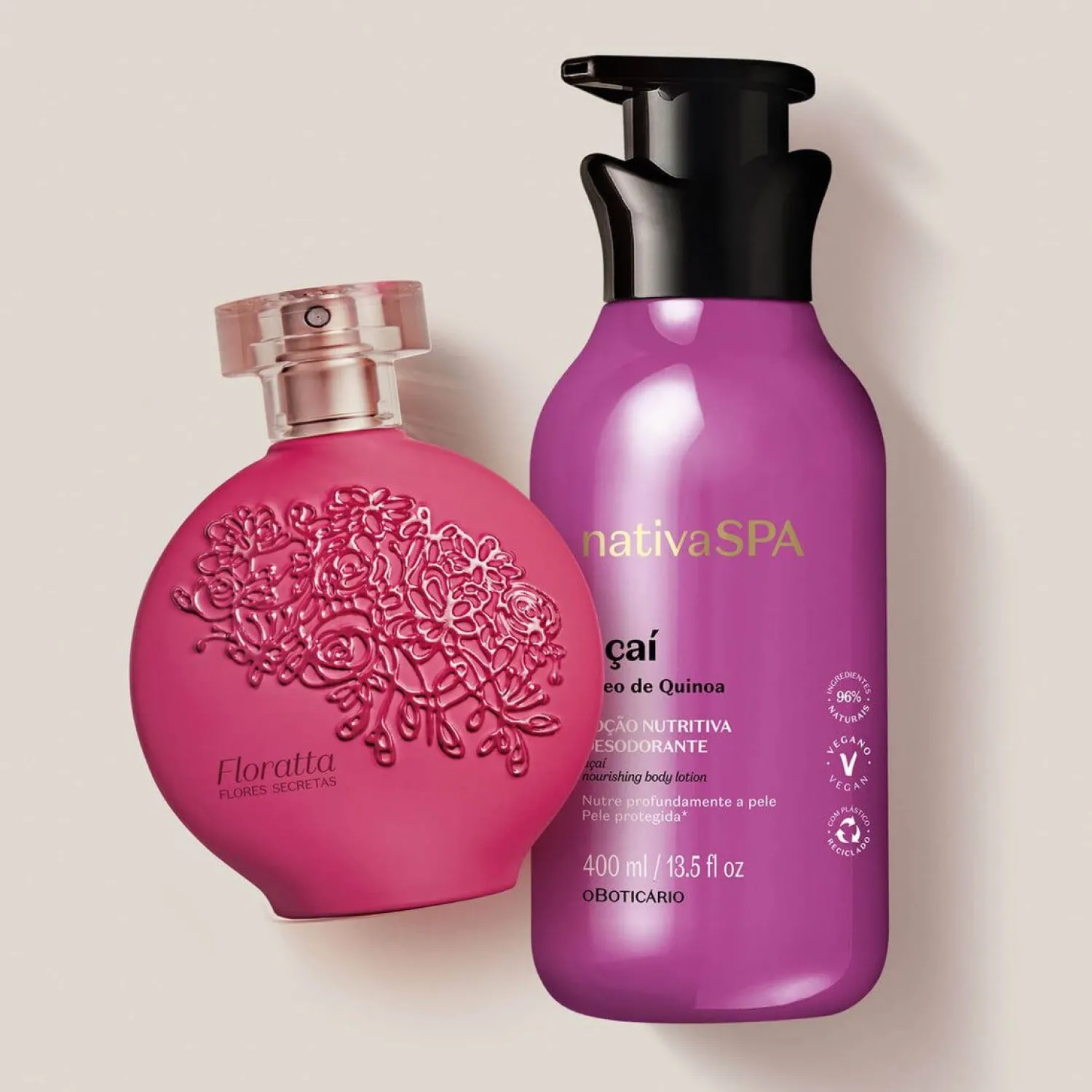 Kits De Cuidado Corporal | Kits De Perfumería | O Boticário CO COMBO INICIAL PERFUME DE MUJER FLORATTA + LOCIÓN HIDRATANTE CORPORAL