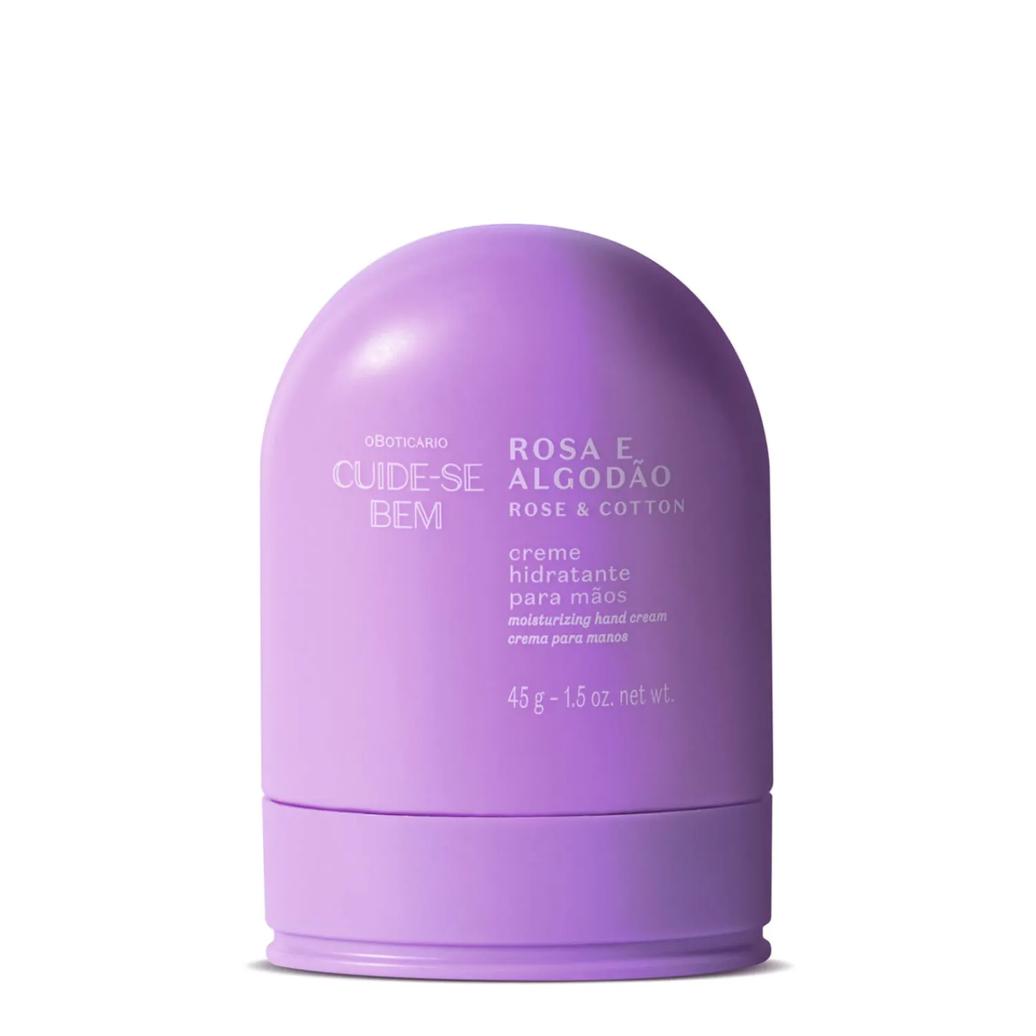 Cremas De Manos | O Boticário CO Crema hidratante de manos rosa y algodón 45 Cuide-Se-Bem
