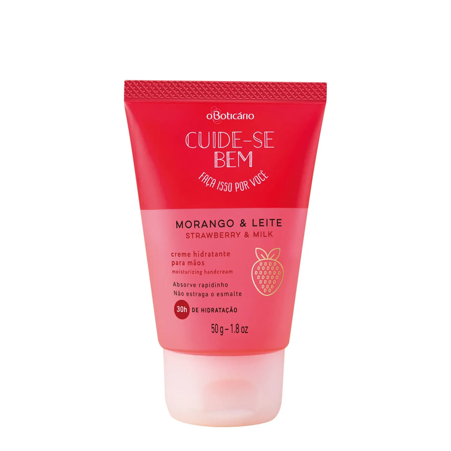 Cremas De Manos | CUIDE-SE BEM CREMA HIDRATANTE PARA MANOS FRESA Y LECHE 50G CBEM
