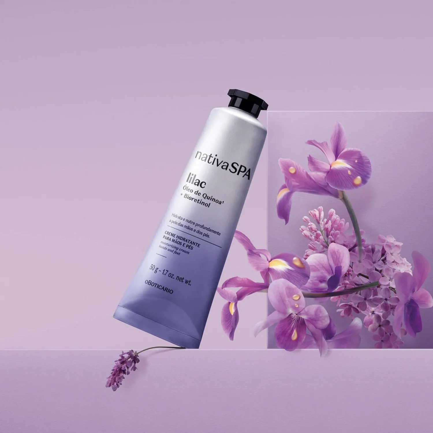 Cremas De Manos | Cremas Corporales | O Boticário CO CREMA MANOS Y PIES HIDRATANTE LILA 50g NATIVA SPA