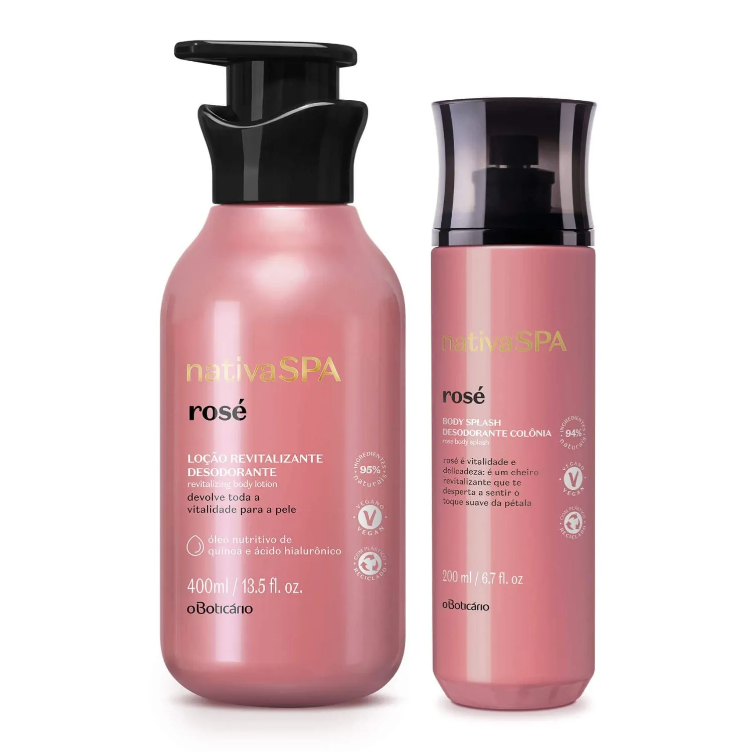 Body Splash | NATIVA SPA Kit de cuidado corporal loción corporal rose + body splash rose.