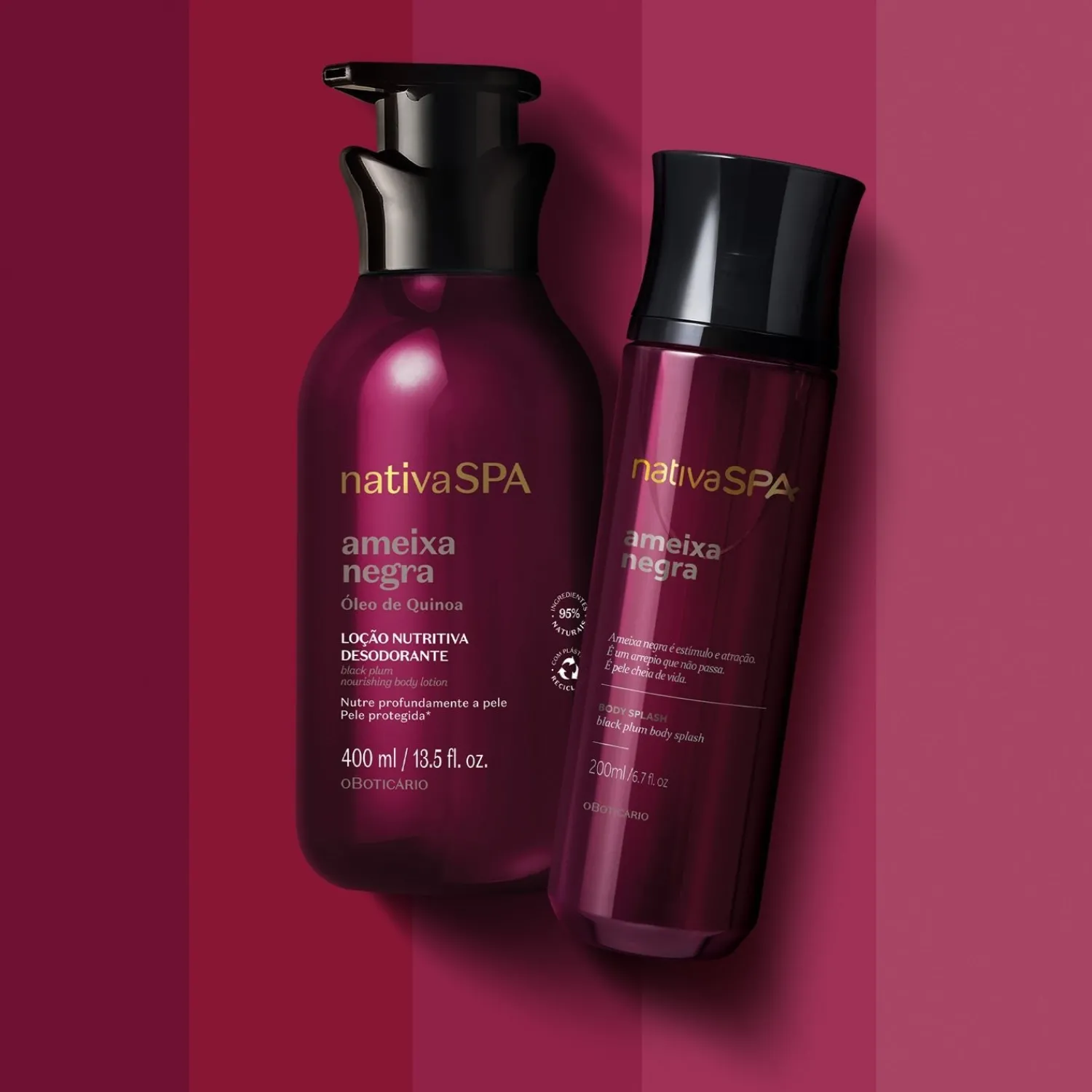 Body Splash | NATIVA SPA Kit de cuidado corporal Loción corporal + body splash ciruela negra