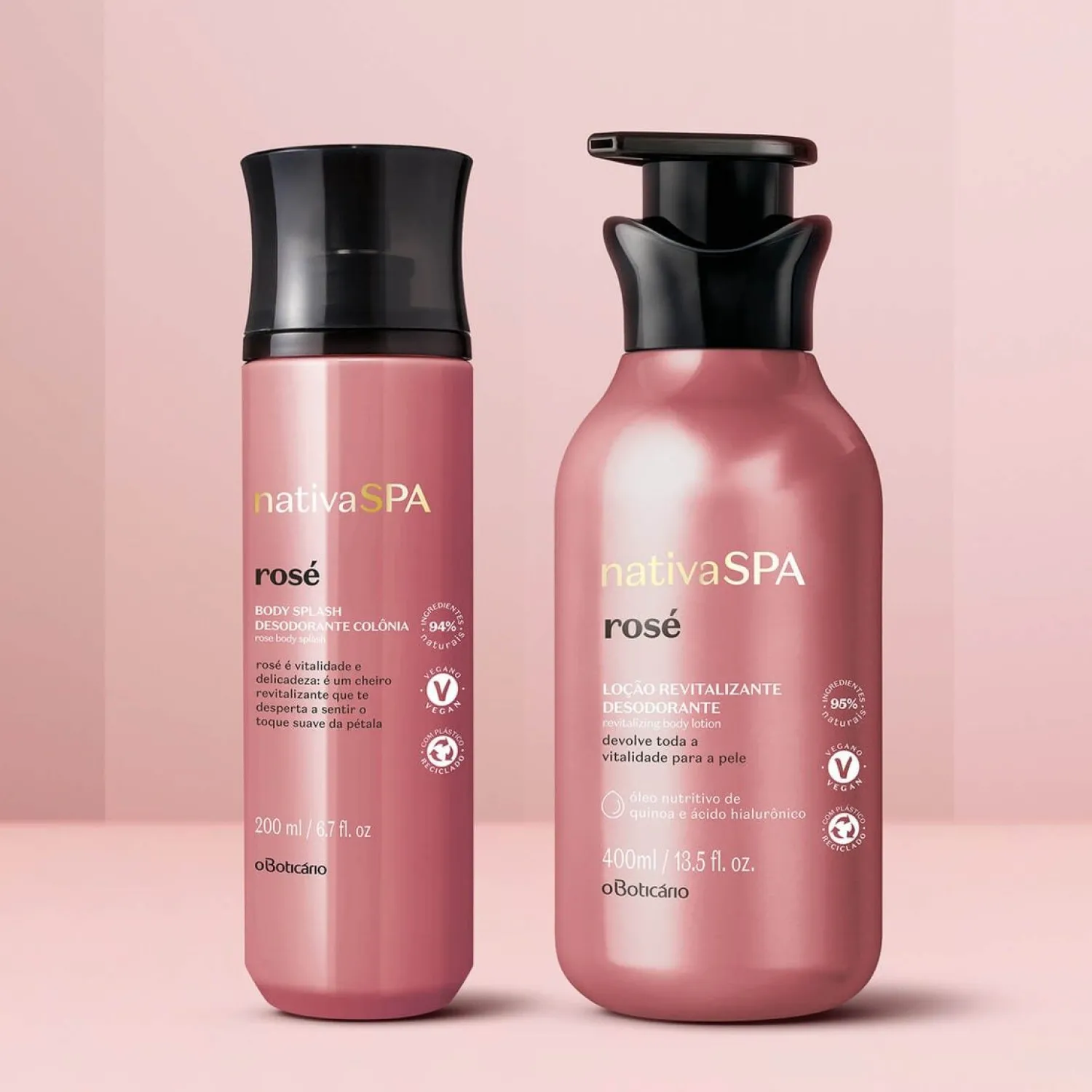 Body Splash | NATIVA SPA Kit de cuidado corporal loción corporal rose + body splash rose.