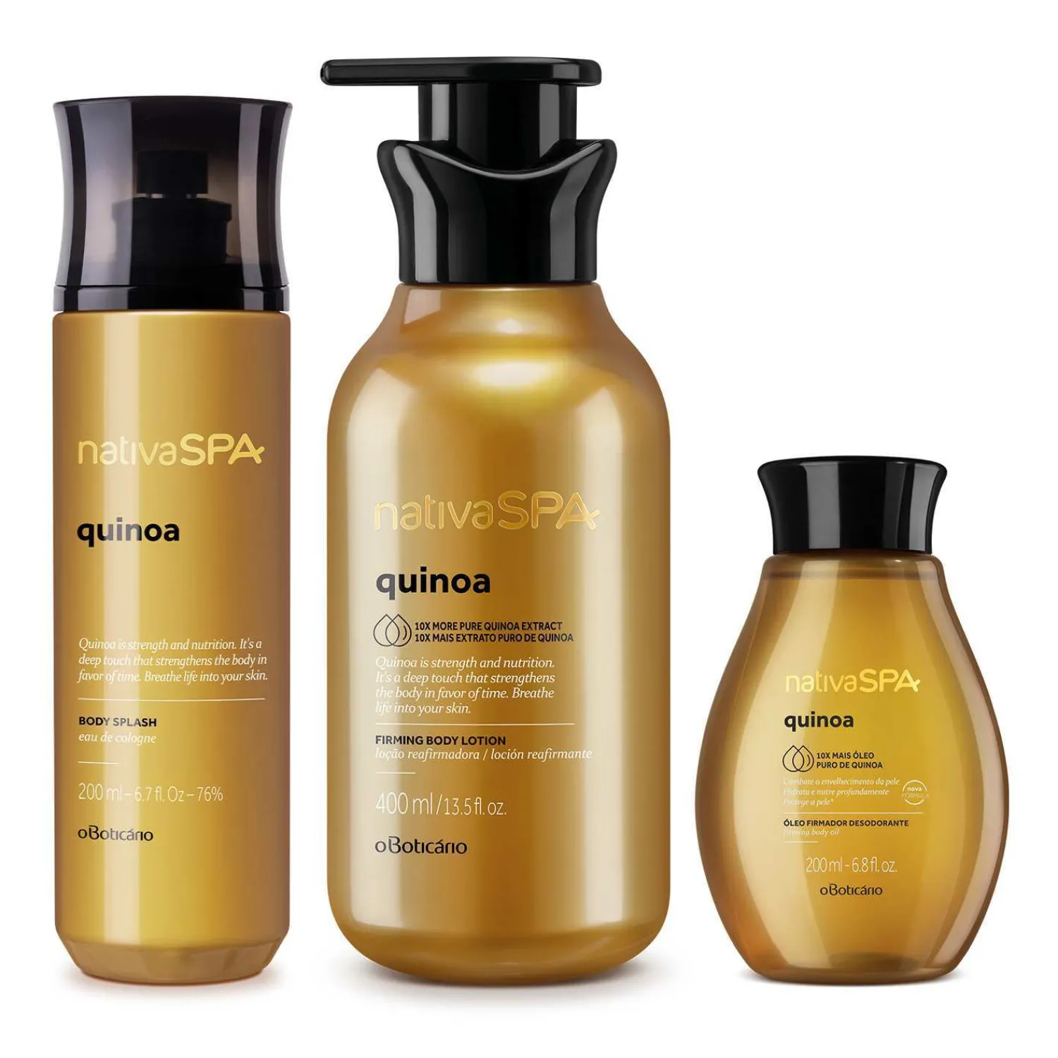 Body Splash | NATIVA SPA Kit de cuidado corporal quinoa: Loción corporal + Body splash+ Óleo corporal