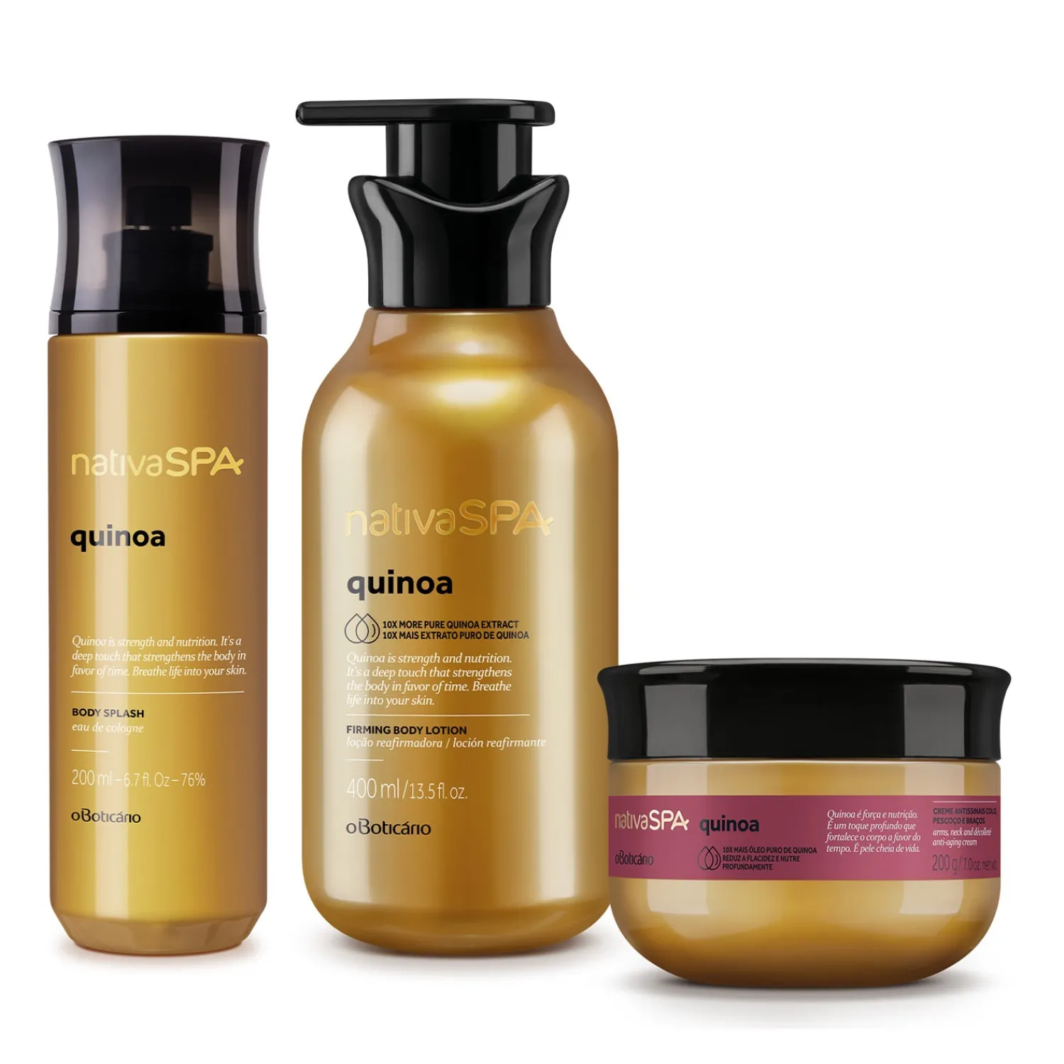 Body Splash | NATIVA SPA Kit de cuidado corporal Quinoa : Loción corporal + Body splash + Mantequilla corporal