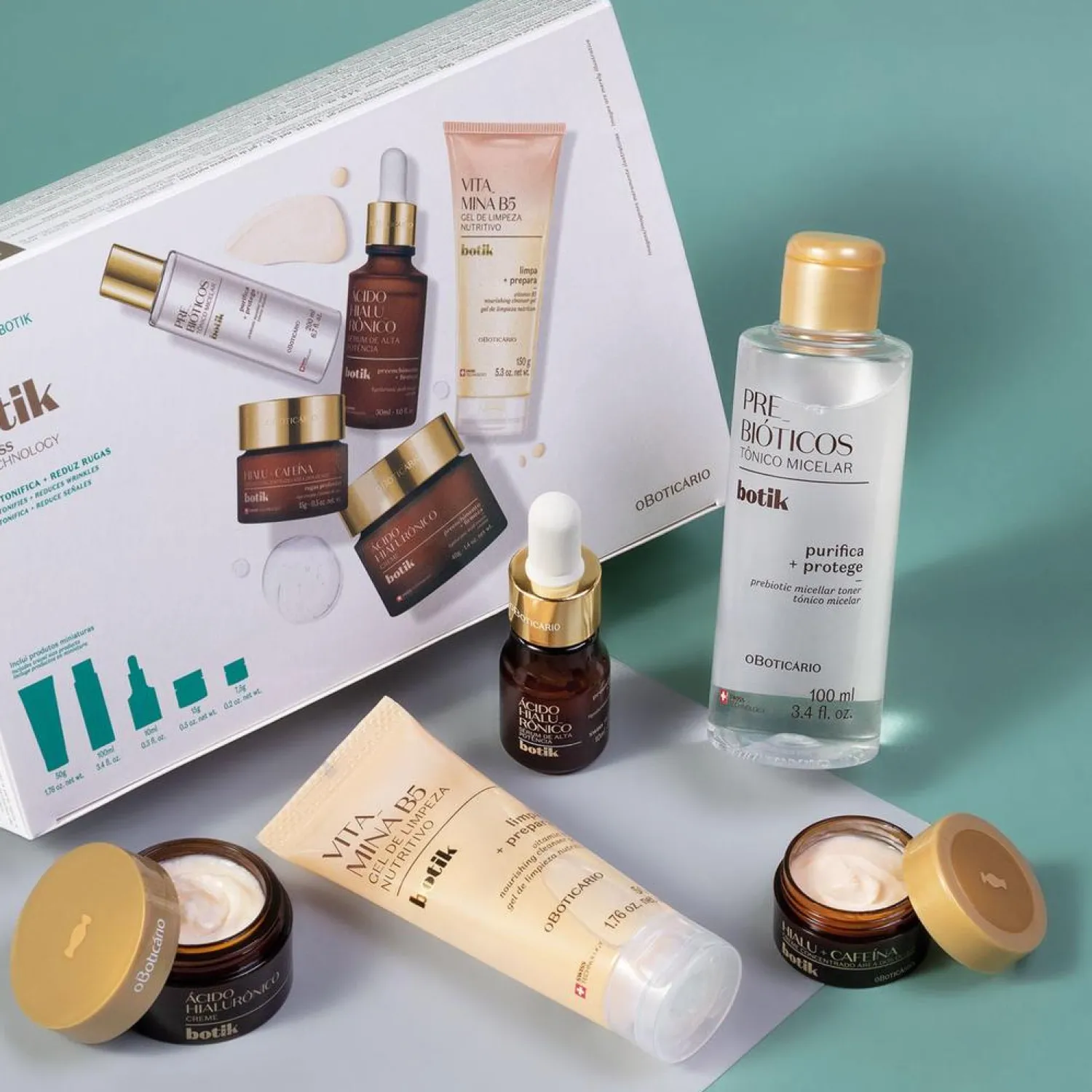 Skin Care Para Hombres | Unisex | BOTIK Kit de cuidado facial de alta potencia - Ácido Hialurónico, 10ml.