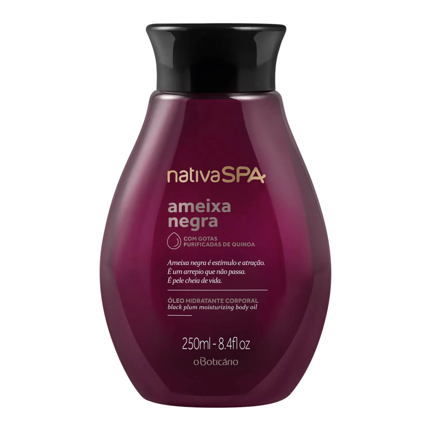 Aceites Para El Cuerpo | NATIVA SPA Óleo Hidratante Corporal Ameixa Negra, 200 ml Nspa