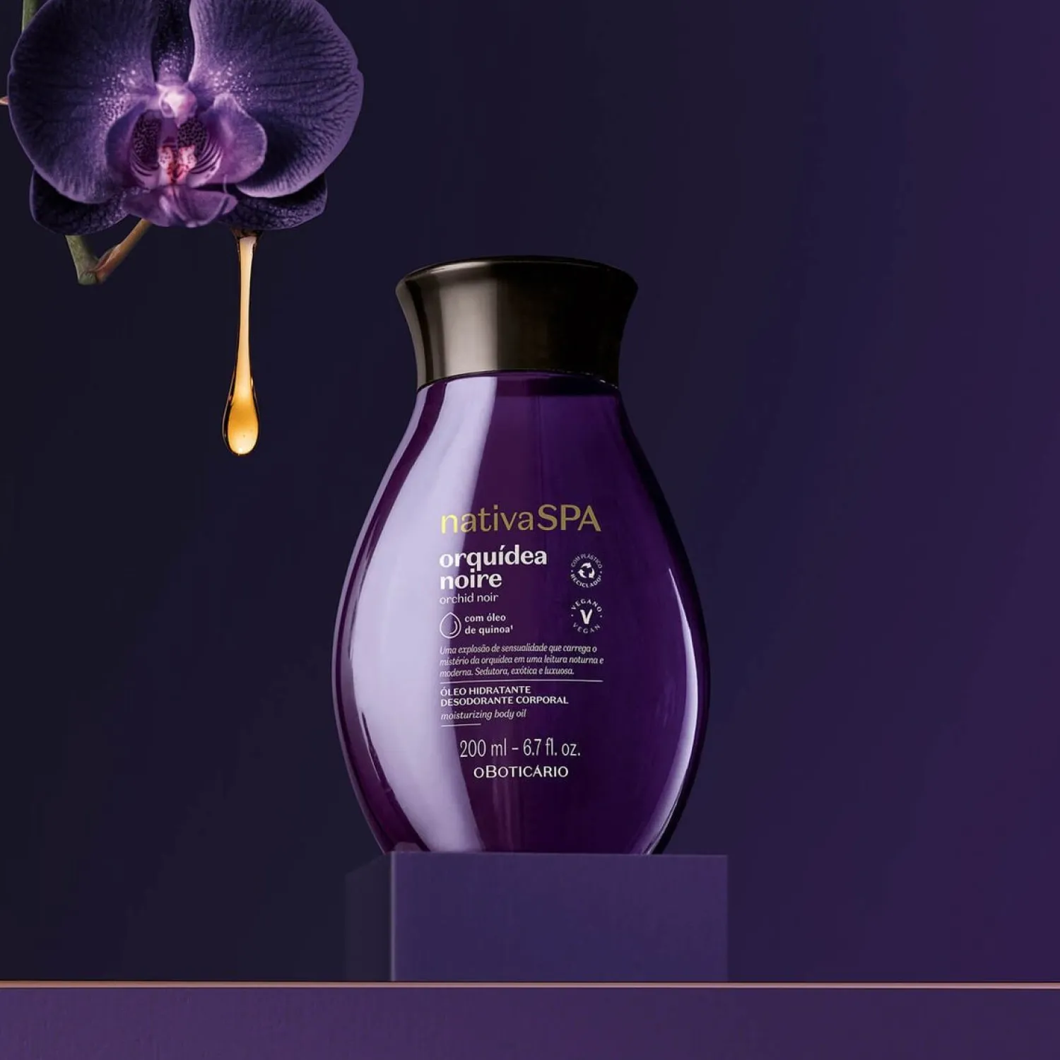Aceites Para El Cuerpo | OLEOS ÓLEO HIDRATANTE CORPORAL ORQUIDEA NOIRE 200ML NSPA