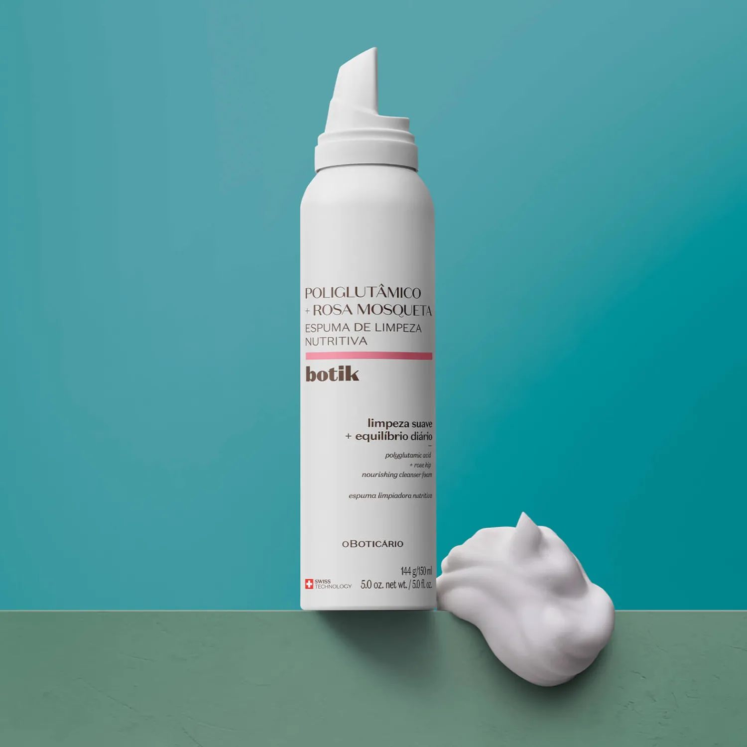 Skin Care Para Hombres | Limpiadores | O Boticário CO Limpiador facial en espuma nutritiva acido poliglutámico Botik 150 Gr