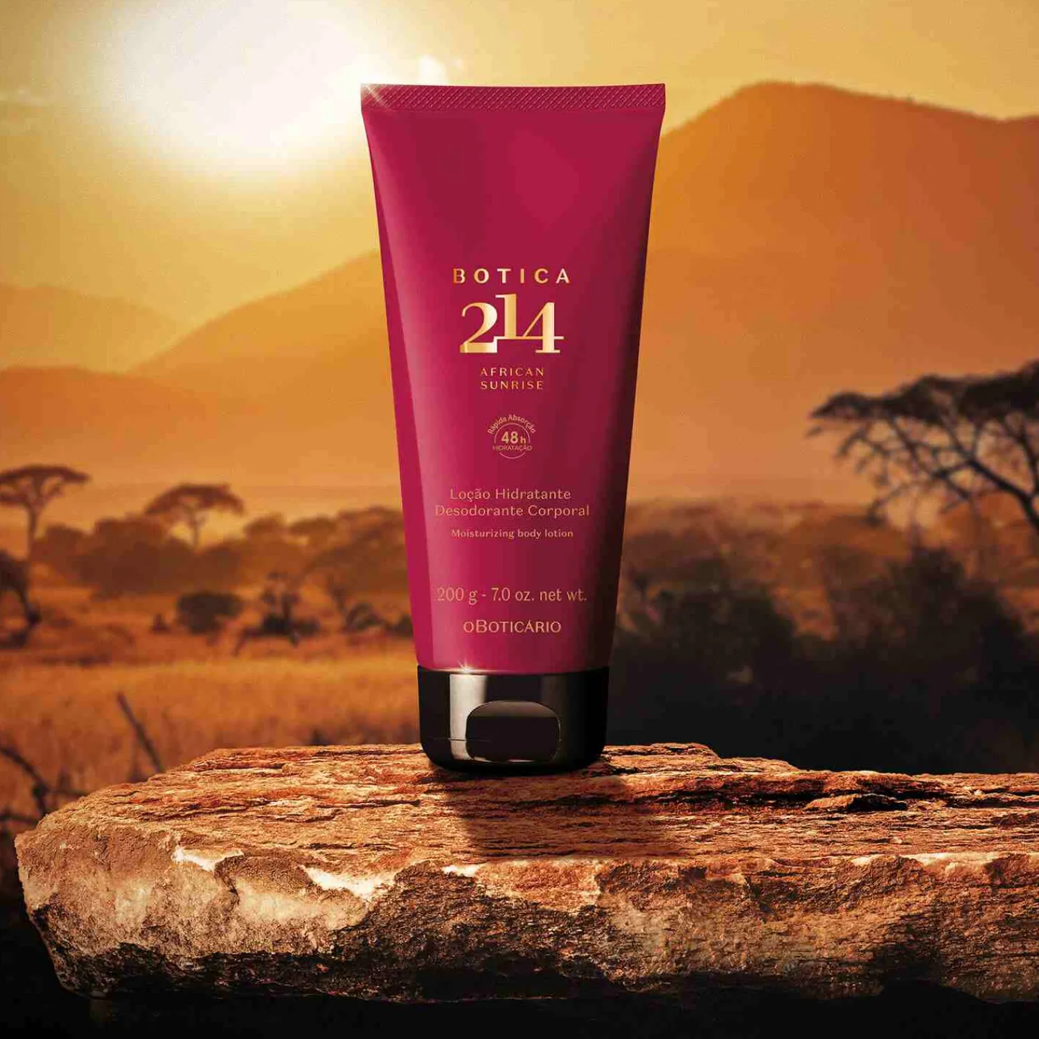Cremas Corporales | O Boticário CO Loción corporal hidratante para hombre African Sunrise 200G BOTICA 214