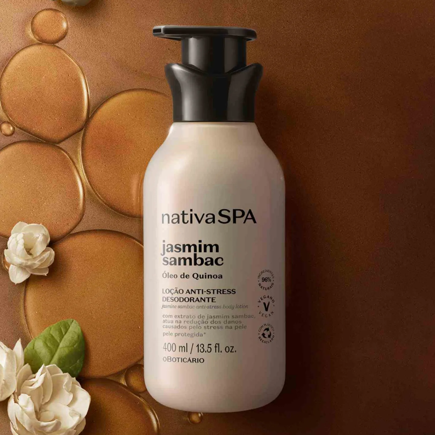 Cremas Corporales | Mujeres | NATIVA SPA Loción Hidratante Corporal Antiestres Jasmin Sambac 400Ml Exp Nspa
