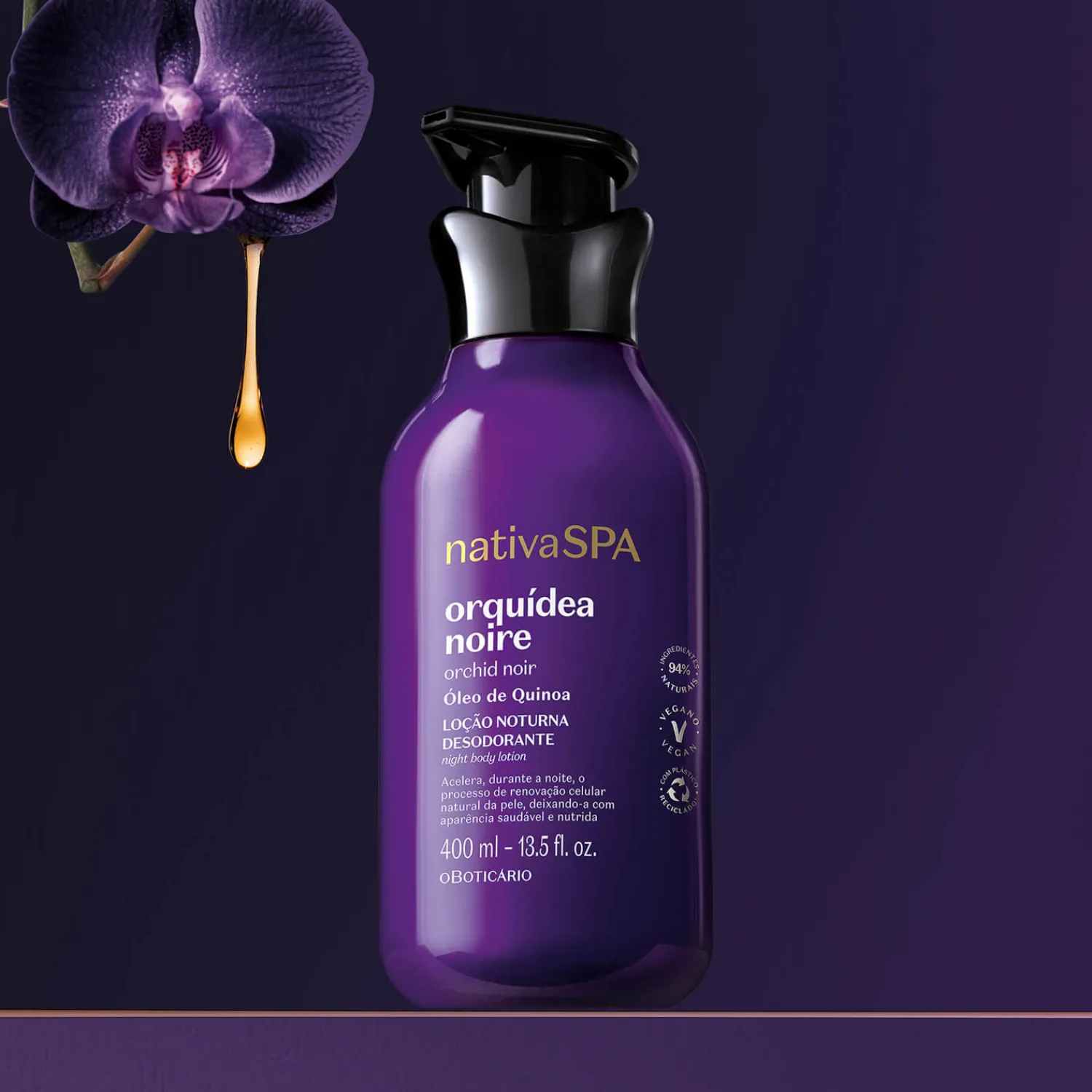 Cremas Corporales | CUIDADOS CON LA PIEL LOCIÓN HIDRATANTE CORPORAL ORQUIDEA NOIRE 400 ML NSPA