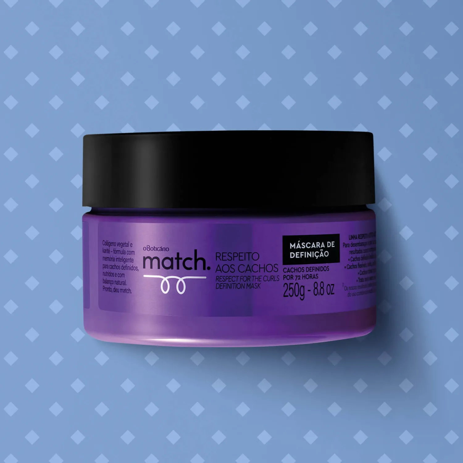 Mascarillas Para El Cabello | O Boticário CO MASCARA CAPILAR RESPETO A LOS RIZOS 250G MATCH