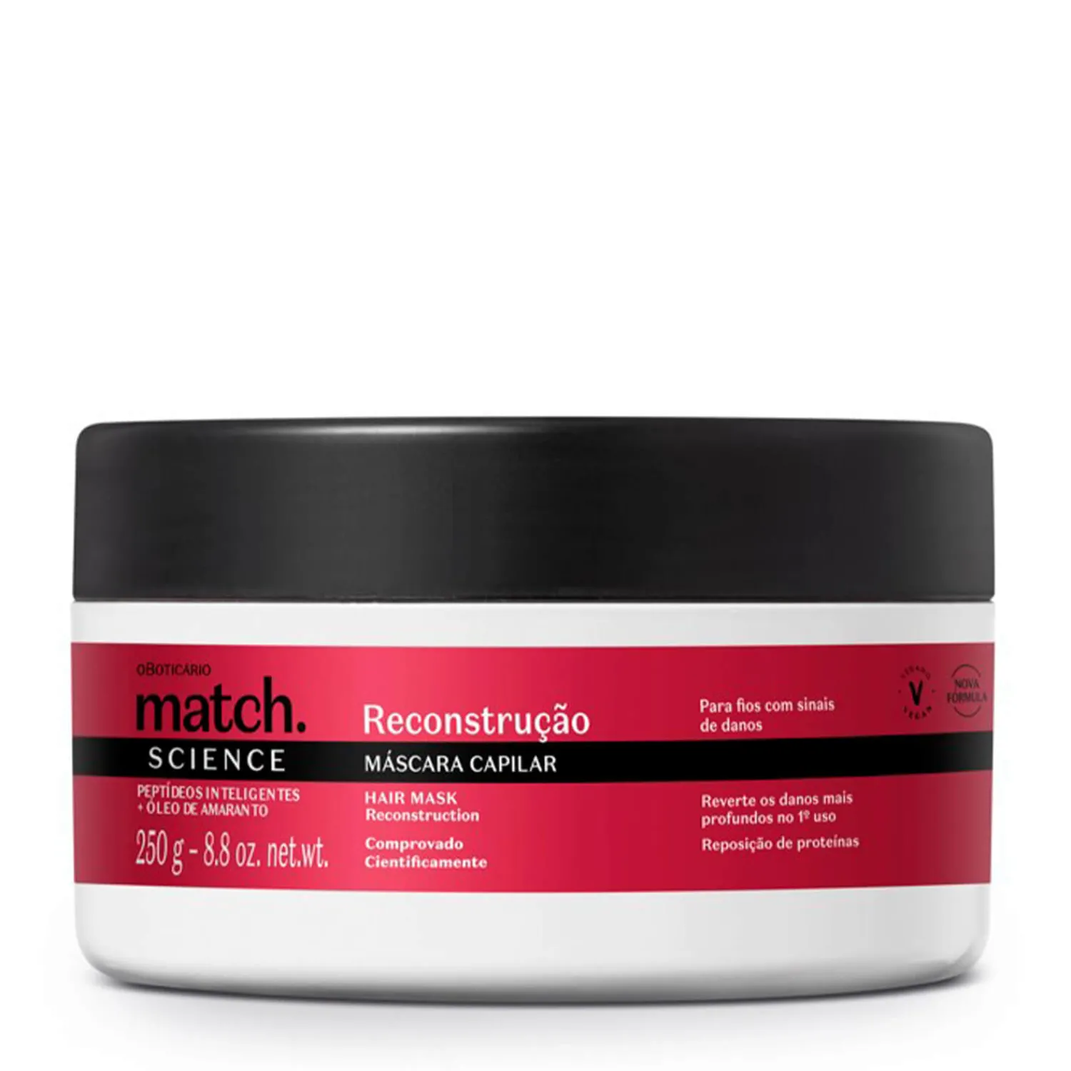 Mascarillas Para El Cabello | O Boticário CO Mascarilla capilar sos reconstrucción 250G Match