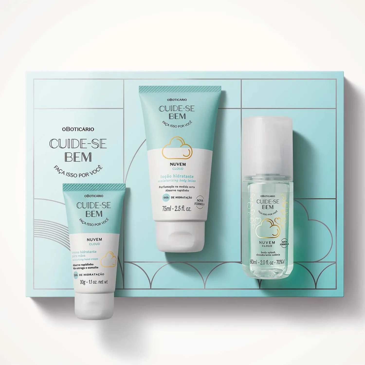 Body Splash | CUIDE-SE BEM Mini Kit de regalo Nube (3 Ítems)