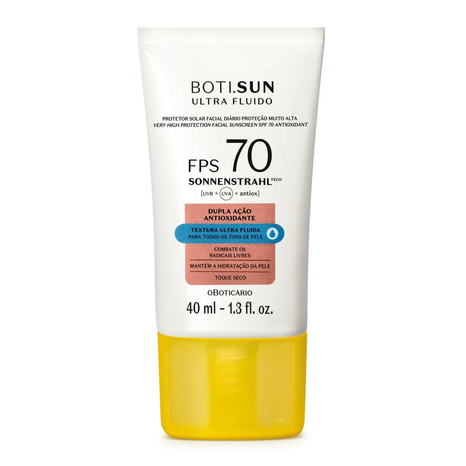 Protectores Solares | BOTISUN Protector solar facial diario antioxidante ultra fluido fps 70 40ml