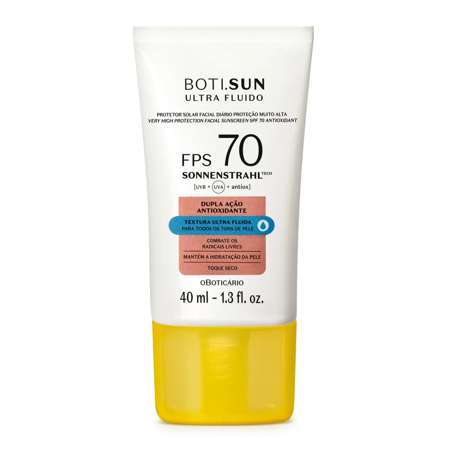 Protectores Solares | BOTISUN Protector solar facial diario antioxidante ultra fluido fps 70 40ml